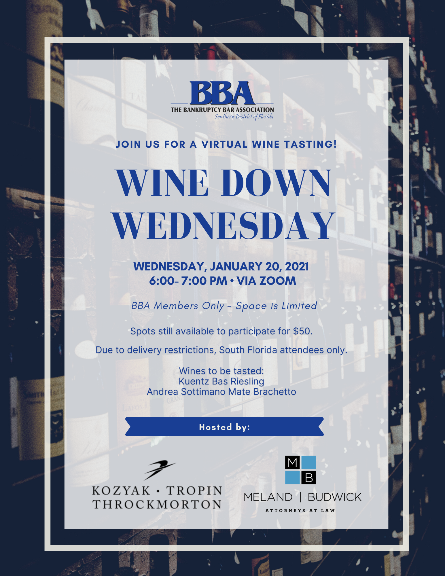 BBA Virtual Wine Tasting Event