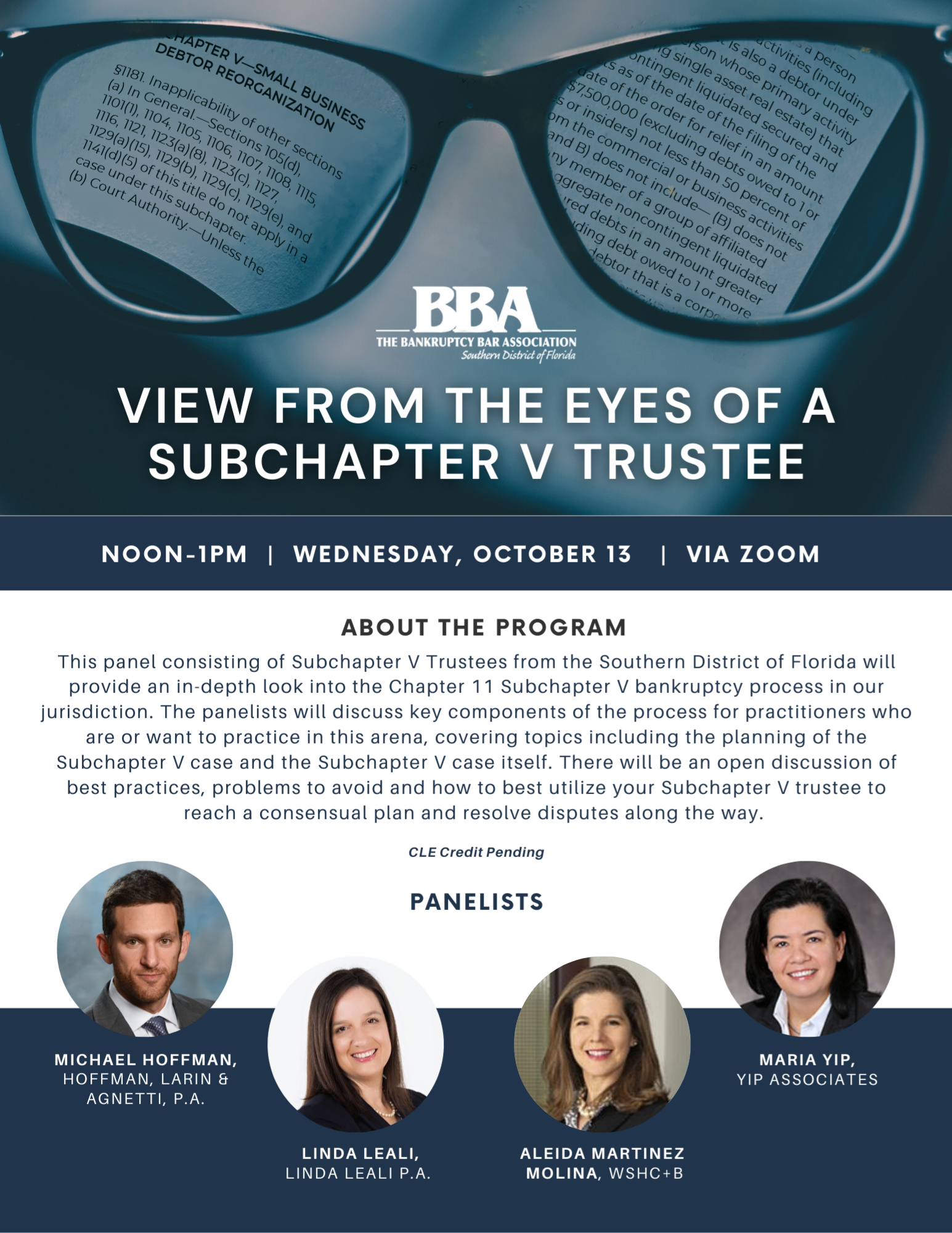 View From the Eyes of a Subchapter V Trustee